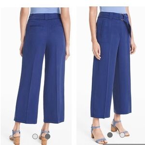 White House Black Market Wide-Leg Crop Soft Lyocell Pants